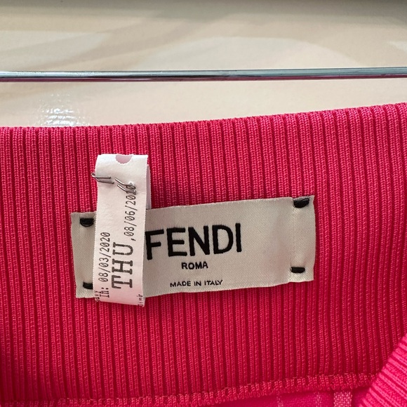 Fendi Hot Pink Plaid Pants Gigi Hadid - Picture 4 of 12